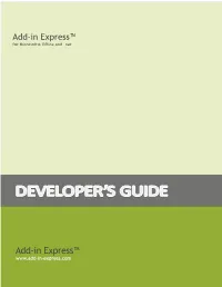 Add-In Express for Office and .Net Add-In Express™ for Microsoft® Office and .Net