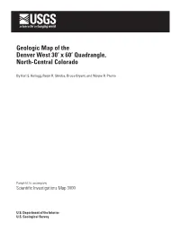 Geologic Map of the Denver West 30' X 60' Quadrangle, North-Central