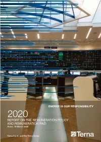 2020 REPORT on the REMUNERATION POLICY and REMUNERATION PAID Rome, 10 March 2020