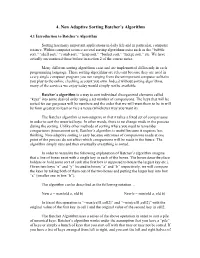 Coursenotes 4 Non-Adaptive Sorting Batcher's Algorithm