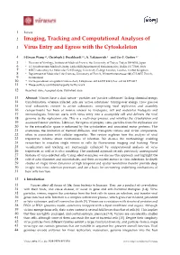 Imaging, Tracking and Computational Analyses of Virus Entry and Egress