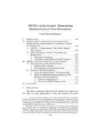 OHADA on the Ground: Harmonizing Business Laws in Three Dimensions