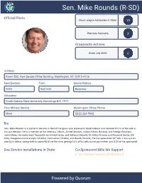 Sen. Mike Rounds (R-SD)
