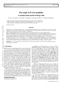 The Origin of R Cra Variability: a Complex Triple System Hosting a Disk