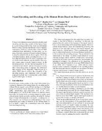 Visual Encoding and Decoding of the Human Brain Based on Shared Features