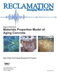 Materials Properties Model of Aging Concrete