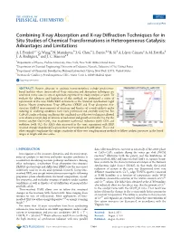 Combining X-Ray Absorption and X-Ray Diffraction Techniques for In