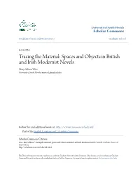 Spaces and Objects in British and Irish Modernist Novels Mary Allison Wise University of South Florida, Mawise1@Mail.Usf.Edu