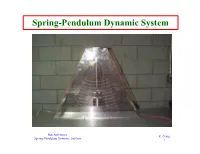 Spring-Pendulum Dynamic System