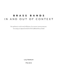Brass Bands in and out of Context