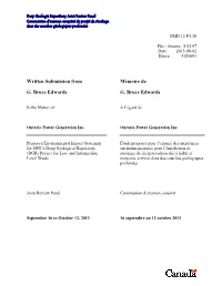 Deep Geologic Repository Joint Review Panel Public Hearing
