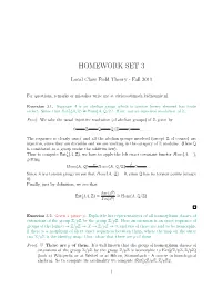 Homework Set 3