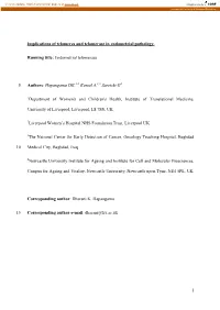 1 Implications of Telomeres and Telomerase in Endometrial