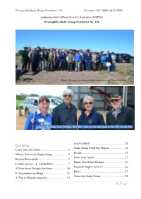 Contents Study Group Field Trip Report