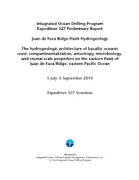 Integrated Ocean Drilling Program Expedition 327 Preliminary Report