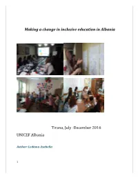 Making a Change in Inclusive Education in Albania