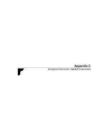 Appendix C Biological Resources: Habitat Assessment