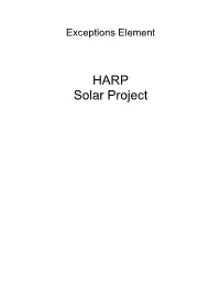 HARP Solar Project