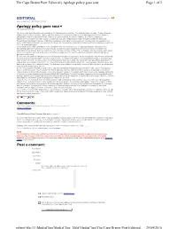 Mhtml:File://J:\Mediaclips\Mediaclips 2008\Mediaclips\The Cape Breton Post Editorial