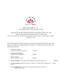 Minutes of the Second Meeting of Governing