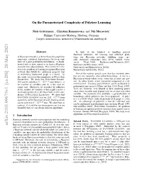 On the Parameterized Complexity of Polytree Learning