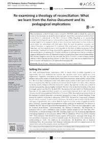 The Kairos Document and Its Pedagogical Implications