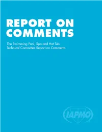 Uniform Swimming Pool, Spa and Hot Tub Code Are the IAPMO Regulations Governing Consensus Development