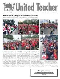 Thousands Rally to Save Our Schools Parents and Educators Demand Progress from the District and the State