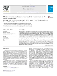 Effect of Monomer Structure on Ionic Conductivity in a Systematic Set of Polyester Electrolytes