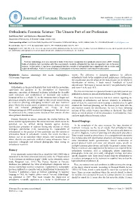 Orthodontic Forensic Science