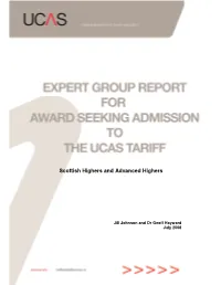 Scottish Highers and Advanced Highers
