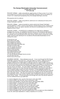 Sunday, May 19, 2013 Full Transcript