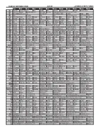 Sunday Morning Grid 5/31/20 Latimes.Com/Tv Times
