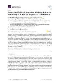 Tissue-Specific Decellularization Methods