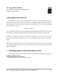TP - Using CESGA’S Facilities ING3 – IMSI – Use of Supercomputing Resources Academic Year 2017–2018
