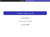 A Data Viewer for R