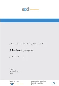 Jahrbuch Für Romantik. ~ Paderborn; München; Wien; Zürich: Schöningh