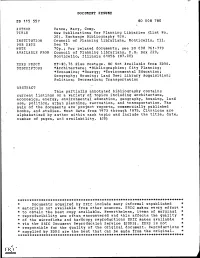New Publications for Planning Libraries (List No. 20). Exchange Bibliography 928