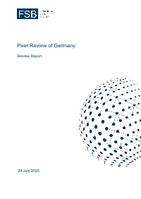 Peer Review of Germany: Review Report