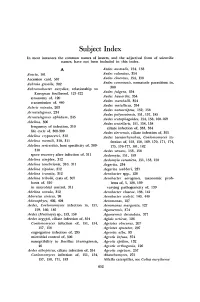 Subject Index