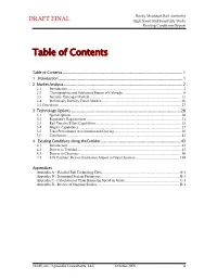 Table of Contents