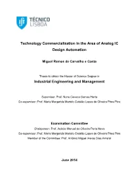 Technology Commercialization in the Area of Analog IC Design Automation