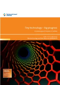 Tiny Technology – Big Progress a Summing up of 10 Years of Activity