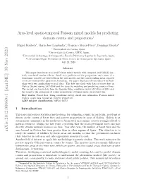 Area-Level Spatio-Temporal Poisson Mixed Models for Predicting Domain Counts and Proportions∗