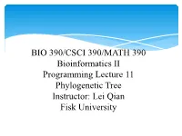 Bioinfo 11 Phylogenetictree