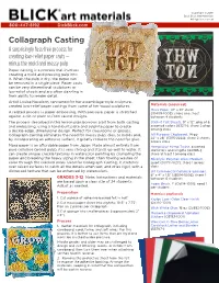 Collagraph Casting