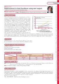 Improvement in Food Functions Using Rare Sugars （Keywords: D-Psicose, Food Properties, Antioxidative Activity）