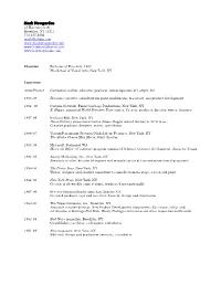 A Comprehensive CV Can Be Found Here
