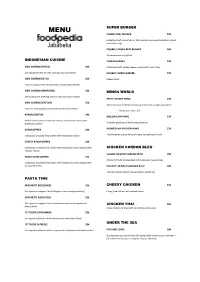 Jababeka MENU