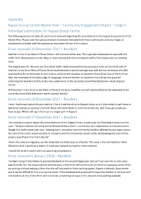 Kippax Community Engagement Report Appendix